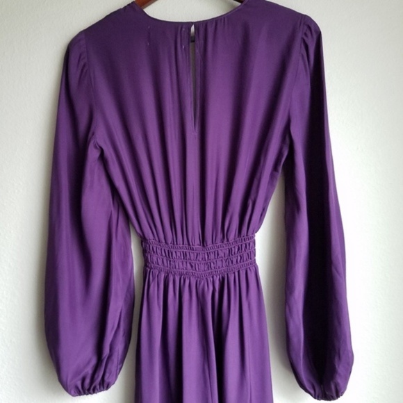 Reformation Rosalina Dress in Aubergine size M - Picture 6 of 8